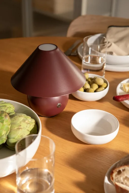Decotique Cosmo Transportabel Lampe Burgundy