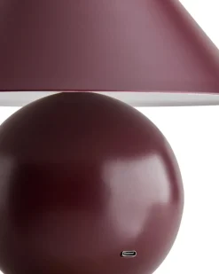 Decotique Cosmo Transportabel Lampe Burgundy