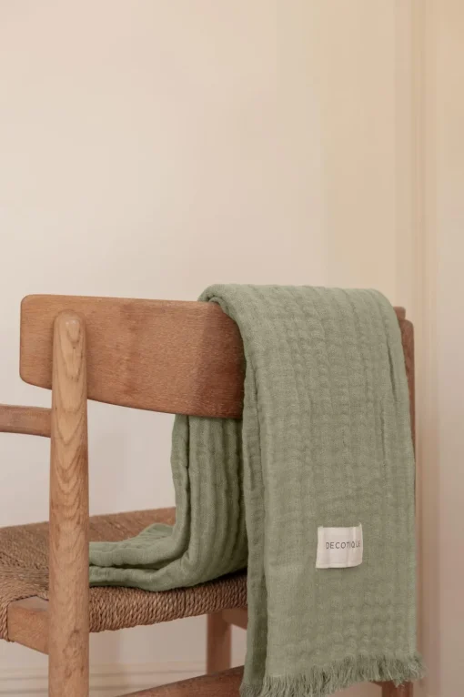 Decotique Crinkle Sengetáppe 130x170 Grøn