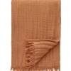 Decotique Crinkle Sengetáppe 130x170 Lysebrun