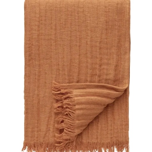 Decotique Crinkle Sengetáppe 130x170 Lysebrun