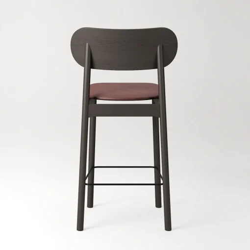 Decotique Elephant Barstol Mørkt Egetrá/Brunt Láder