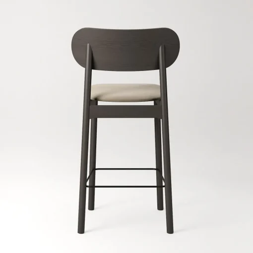 Decotique Elephant Barstol Mørkt Egetrá/Beige Fløjl