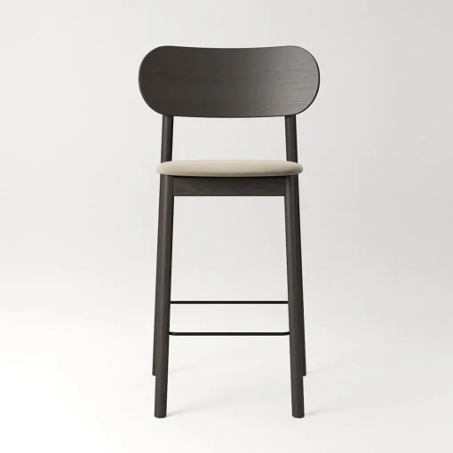 Decotique Elephant Barstol Mørkt Egetrá/Beige Fløjl