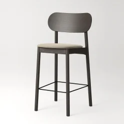 Decotique Elephant Barstol Mørkt Egetrá/Beige Fløjl