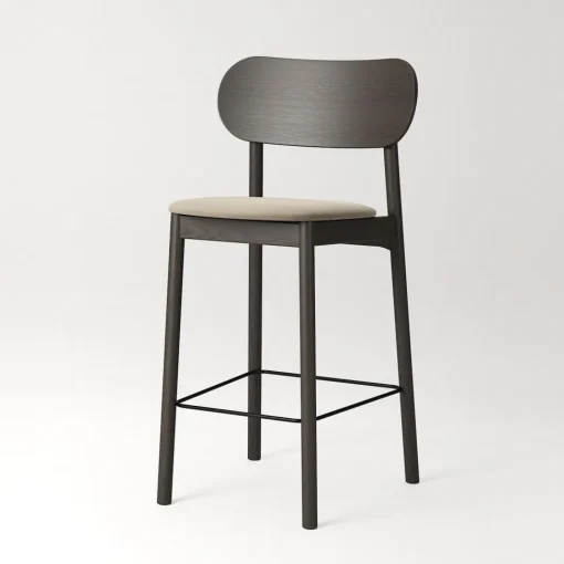 Decotique Elephant Barstol Mørkt Egetrá/Beige Fløjl