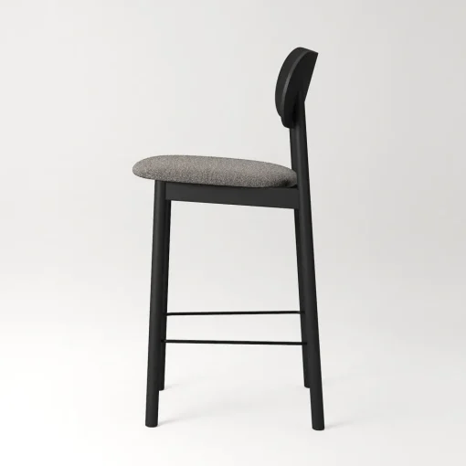 Decotique Elephant Barstol Sort/Brunt Bouclé