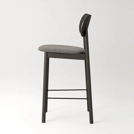 Decotique Elephant Barstol Mørkt Egetrá/Brunt Bouclé