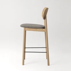 Decotique Elephant Barstol Naturligt Egetrá/Brunt Bouclé