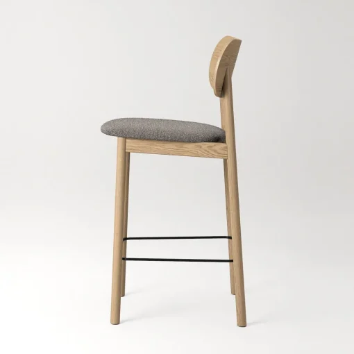 Decotique Elephant Barstol Naturligt Egetrá/Brunt Bouclé