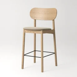 Decotique Elephant Barstol Naturligt Egetrá/Beige Fløjl