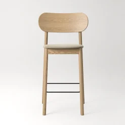 Decotique Elephant Barstol Naturligt Egetrá/Beige Fløjl