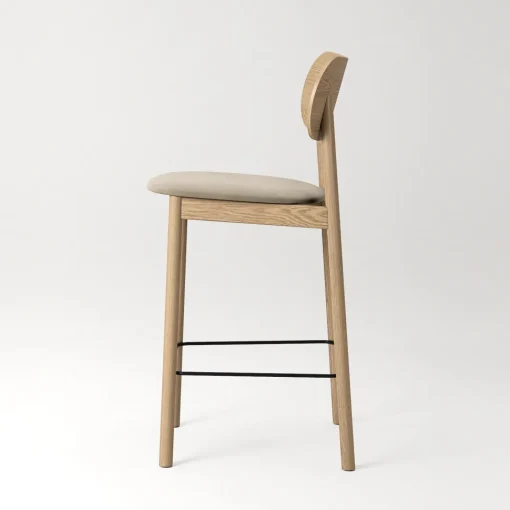 Decotique Elephant Barstol Naturligt Egetrá/Beige Fløjl