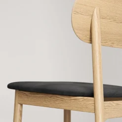 Decotique Elephant Spisebordsstol Naturligt Egetrá/Sort Fløjl