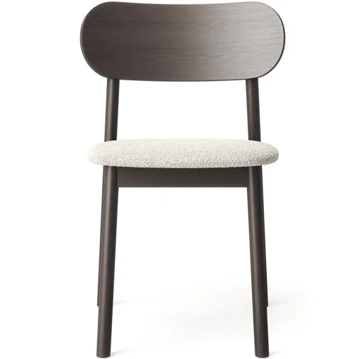 Decotique Elephant Spisebordsstol Mørkt Egetrá/Hvidt Bouclé