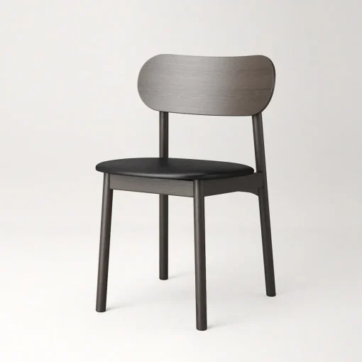 Decotique Elephant Spisebordsstol Mørkt Egetrá/Sort Láder
