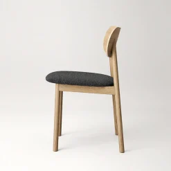 Decotique Elephant Spisebordsstol Naturligt Egetrá/Antracitfarvet Bouclé