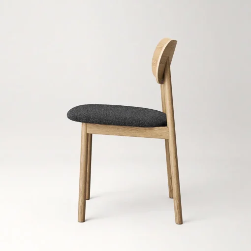 Decotique Elephant Spisebordsstol Naturligt Egetrá/Antracitfarvet Bouclé