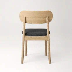 Decotique Elephant Spisebordsstol Naturligt Egetrá/Antracitfarvet Bouclé