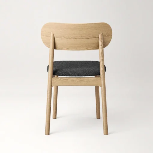 Decotique Elephant Spisebordsstol Naturligt Egetrá/Antracitfarvet Bouclé