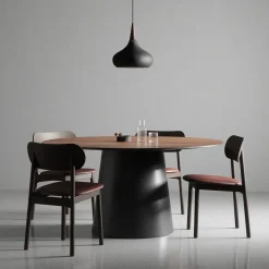 Decotique Elephant Spisebordsstol Mørkt Egetrá/Brunt Láder