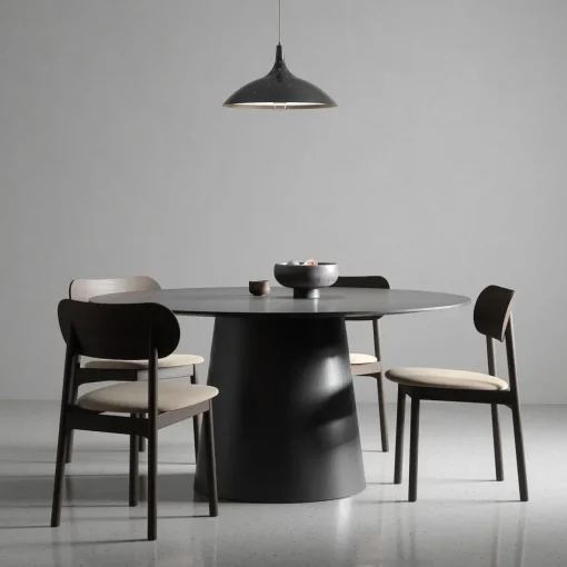 Decotique Elephant Spisebordsstol Mørkt Egetrá/Beige Fløjl