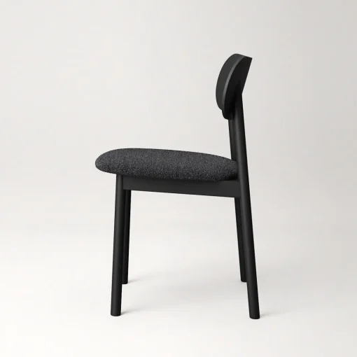 Decotique Elephant Spisebordsstol Sort/Antracitfarvet Bouclé