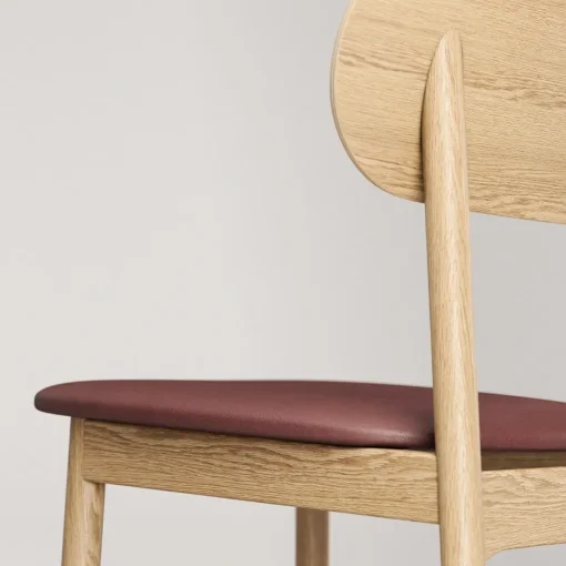 Decotique Elephant Spisebordsstol Naturligt Egetrá/Brunt Láder