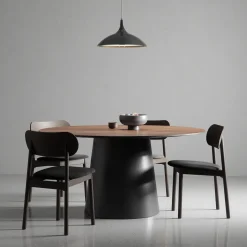 Decotique Elephant Spisebordsstol Mørkt Egetrá/Sort Fløjl