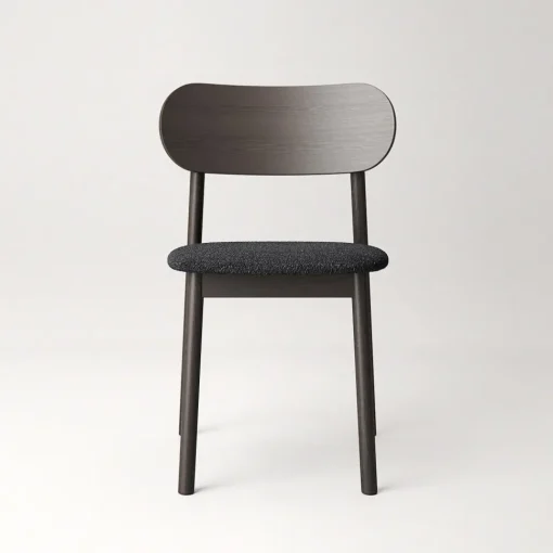 Decotique Elephant Spisebordsstol Mørkt Egetrá/Antracitfarvet Bouclé