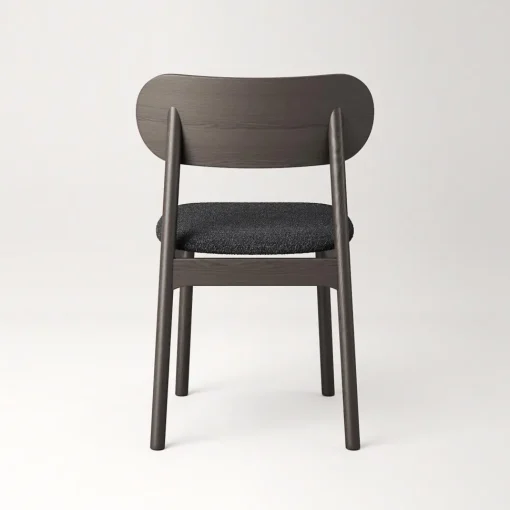 Decotique Elephant Spisebordsstol Mørkt Egetrá/Antracitfarvet Bouclé