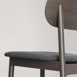 Decotique Elephant Spisebordsstol Mørkt Egetrá/Antracitfarvet Bouclé