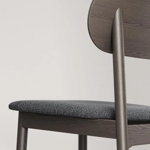 Decotique Elephant Spisebordsstol Mørkt Egetrá/Antracitfarvet Bouclé