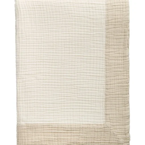Decotique Ella Crincle Sengetáppe 260x260 Sand