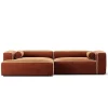 Decotique Grand Hue 3-Personers Sofa Chaiselong Venstre Moonwhite/Kobber