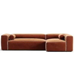 Decotique Grand Hue 4-Personers Sofa Divan Højre Moonwhite/Kobber