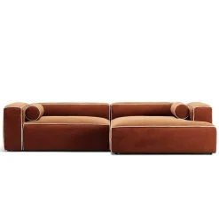 Decotique Grand Hue 3-Personers Sofa Chaiselong Højre Moonwhite/Kobber