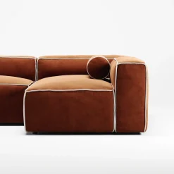 Decotique Grand Hue 3-Personers Loungesofa Åben Ende Venstre Moonwhite/Kobber