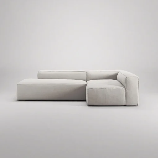 Decotique Grand 3-Personers Loungesofa Åben Ende Venstre Moonwhite