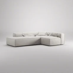 Decotique Grand 3-Personers Loungesofa Åben Ende Venstre Moonwhite