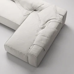Decotique Grand 3-Personers Loungesofa Åben Ende Venstre Moonwhite