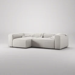 Decotique Grand 3-Personers Sofa Divan Venstre Moonwhite