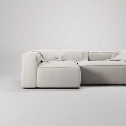 Decotique Grand 3-Personers Sofa Divan Venstre Moonwhite