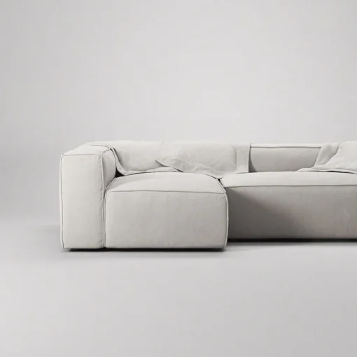 Decotique Grand 3-Personers Sofa Divan Venstre Moonwhite