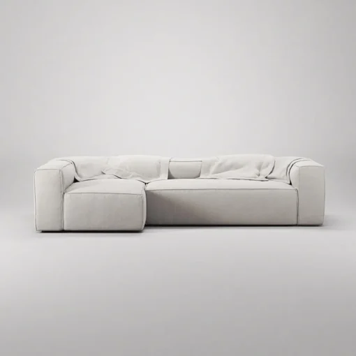 Decotique Grand 4-Personers Sofa Divan Venstre Moonwhite