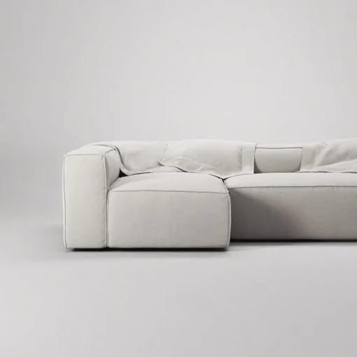 Decotique Grand 4-Personers Sofa Divan Venstre Moonwhite