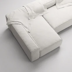 Decotique Grand 4-Personers Sofa Divan Venstre Moonwhite