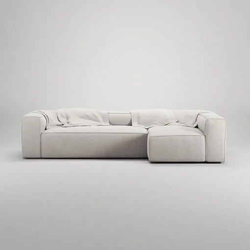 Decotique Grand 4-Personers Sofa Divan Højre Moonwhite