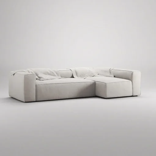 Decotique Grand 4-Personers Sofa Divan Højre Moonwhite