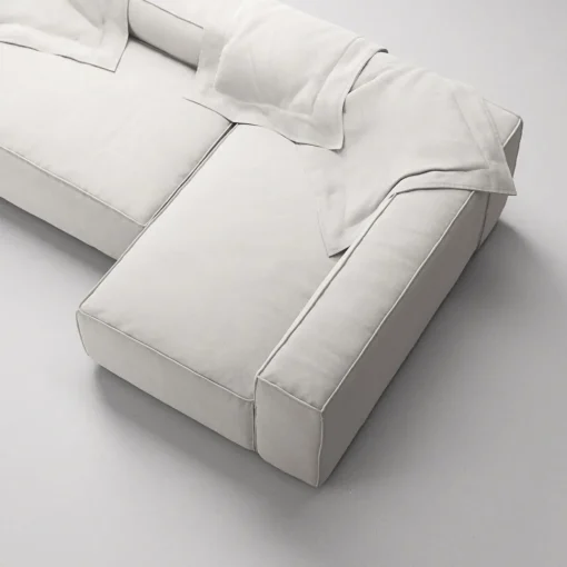 Decotique Grand 4-Personers Sofa Divan Højre Moonwhite